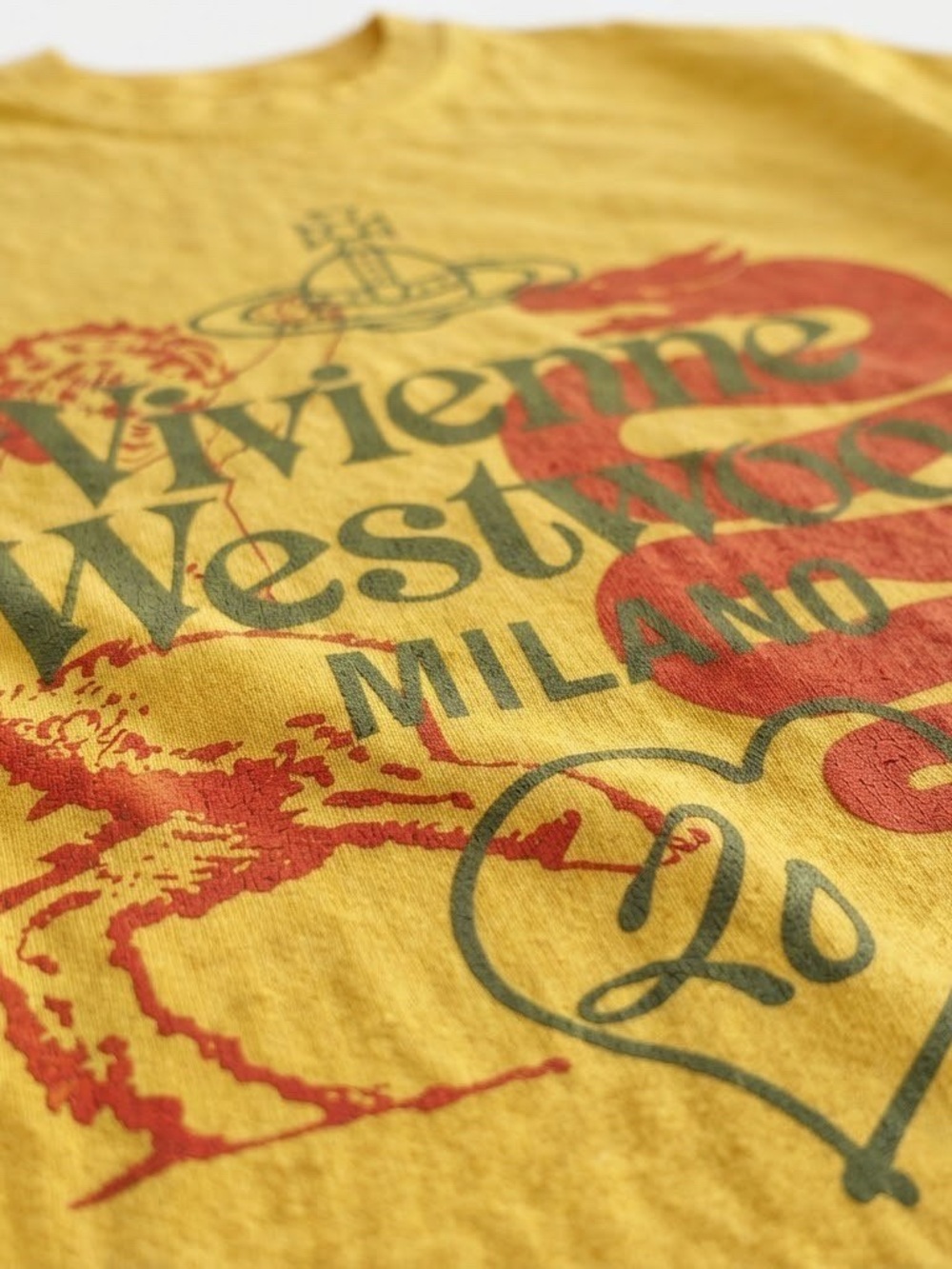 Gildan Vivienne Westwood Milano Yellow Graphic Tee Gift For Him, For Her - Picture 2 of 3